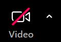 screenshot of zoom's start video button