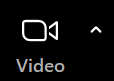 screenshot of zoom's stop video button