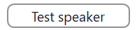 screenshot of zoom's test speaker button